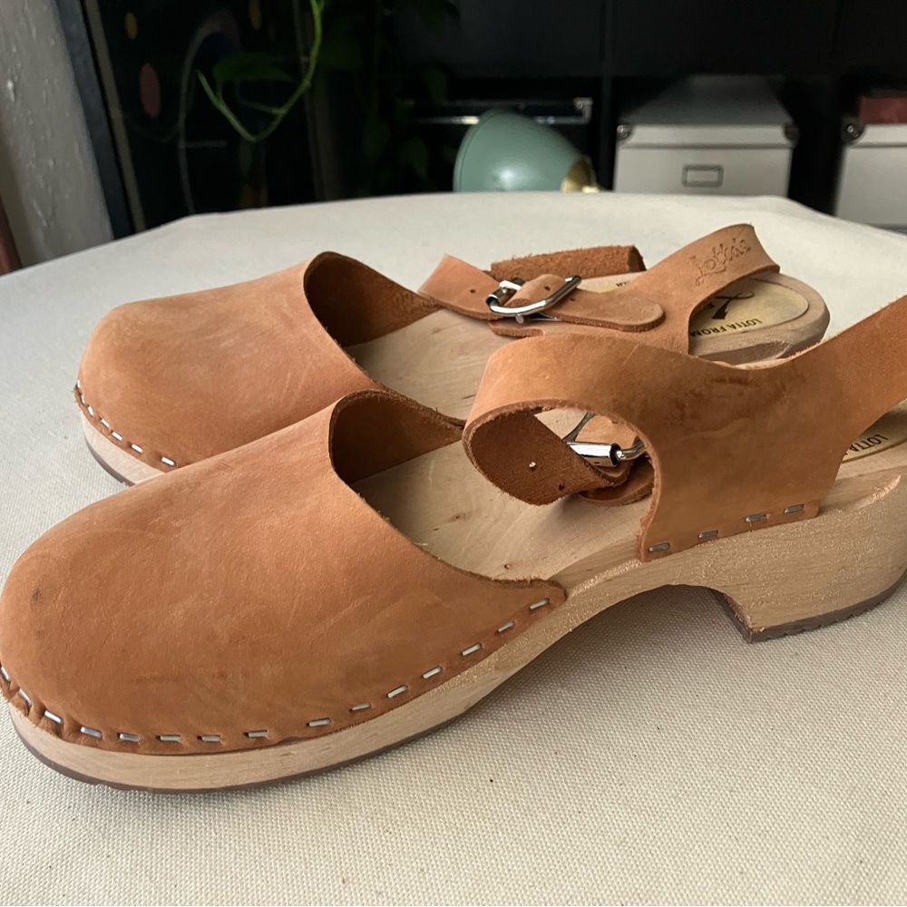 Lotta from Stockholm low heel soft suede brown size 37/6.5